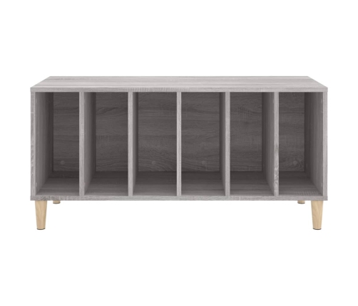 Mueble para discos madera contrachapada gris Sonoma 100x38x48cm