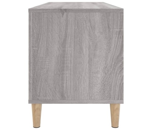 Mueble para discos madera contrachapada gris Sonoma 100x38x48cm