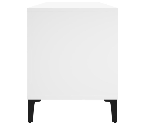 Mueble para discos madera contrachapada blanco 100x38x48 cm