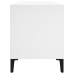 Mueble para discos madera contrachapada blanco 100x38x48 cm