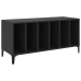 Mueble para discos madera contrachapada negro 100x38x48 cm