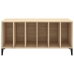 Mueble discos madera contrachapada roble Sonoma 100x38x48 cm