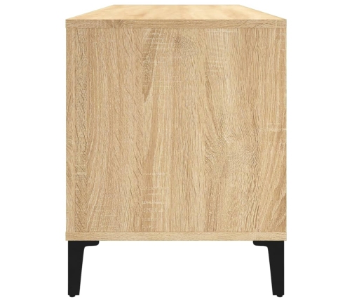 Mueble discos madera contrachapada roble Sonoma 100x38x48 cm