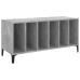 Mueble discos madera contrachapada gris hormigón 100x38x48 cm