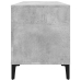 Mueble discos madera contrachapada gris hormigón 100x38x48 cm