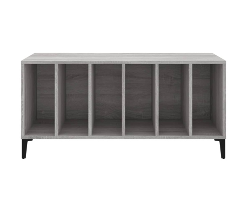 Mueble para discos madera contrachapada gris Sonoma 100x38x48cm