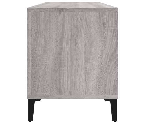 Mueble para discos madera contrachapada gris Sonoma 100x38x48cm