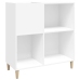 Mueble para discos madera contrachapada blanco 84,5x38x89 cm