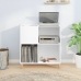 Mueble para discos madera contrachapada blanco 84,5x38x89 cm