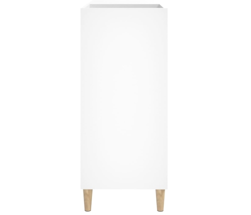 Mueble para discos madera contrachapada blanco 84,5x38x89 cm