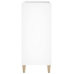 Mueble para discos madera contrachapada blanco 84,5x38x89 cm