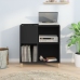 Mueble para discos madera contrachapada negro 84,5x38x89 cm