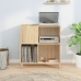 Mueble discos madera contrachapada roble Sonoma 84,5x38x89 cm