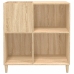 Mueble discos madera contrachapada roble Sonoma 84,5x38x89 cm