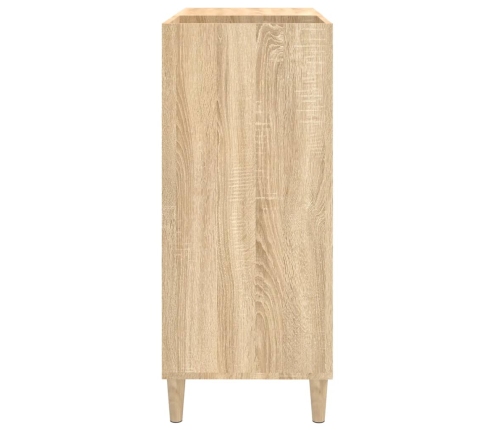 Mueble discos madera contrachapada roble Sonoma 84,5x38x89 cm