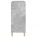 Mueble discos madera contrachapada gris hormigón 84,5x38x89 cm