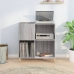 Mueble discos madera contrachapada gris Sonoma 84,5x38x89 cm