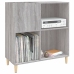 Mueble discos madera contrachapada gris Sonoma 84,5x38x89 cm