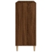 Mueble discos madera contrachapada roble marrón 84,5x38x89 cm