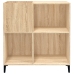 Mueble discos madera contrachapada roble Sonoma 84,5x38x89 cm