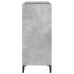 Mueble discos madera contrachapada gris hormigón 84,5x38x89 cm