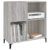 Mueble discos madera contrachapada gris Sonoma 84,5x38x89 cm