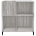 Mueble discos madera contrachapada gris Sonoma 84,5x38x89 cm