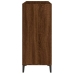 Mueble discos madera contrachapada roble marrón 84,5x38x89 cm