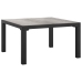 Juego de muebles de jardín 5 pzas ratán sintético negro y gris