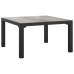 Juego de muebles de jardín 5 pzas ratán sintético negro y gris