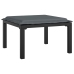 Juego de muebles de jardín 5 pzas ratán sintético negro y gris