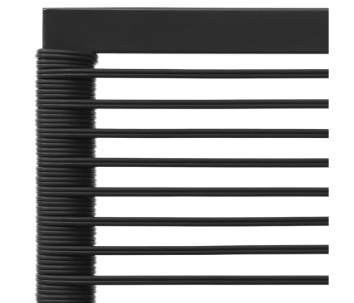Juego de muebles de jardín 5 pzas ratán sintético negro y gris