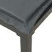 Juego de muebles de jardín 5 pzas ratán sintético negro y gris