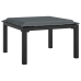Juego de muebles de jardín 5 pzas ratán sintético negro y gris