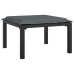 Juego de muebles de jardín 6 pzas ratán sintético negro y gris