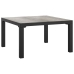 Juego de muebles de jardín 7 pzas ratán sintético negro y gris
