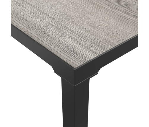 Juego de muebles de jardín 7 pzas ratán sintético negro y gris