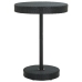Mesa bar y taburetes jardín 5 pzas madera acacia ratán PE negro