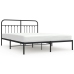 vidaXL Estructura de cama con cabecero metal negro 180x200 cm