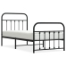 Estructura cama sin colchón con estribo metal negro 90x190 cm