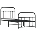 Estructura cama sin colchón con estribo metal negro 90x190 cm