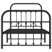 Estructura cama sin colchón con estribo metal negro 90x190 cm
