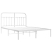 Estructura cama sin colchón con cabecero metal blanco 135x190cm