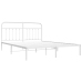 Estructura cama sin colchón con cabecero metal blanco 183x213cm