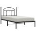 Estructura cama sin colchón con cabecero metal negro 100x190 cm