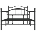 Estructura cama sin colchón con estribo metal negro 100x190 cm