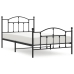 Estructura cama sin colchón con estribo metal negro 107x203 cm