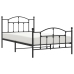 Estructura cama sin colchón con estribo metal negro 107x203 cm