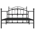 Estructura cama sin colchón con estribo metal negro 107x203 cm