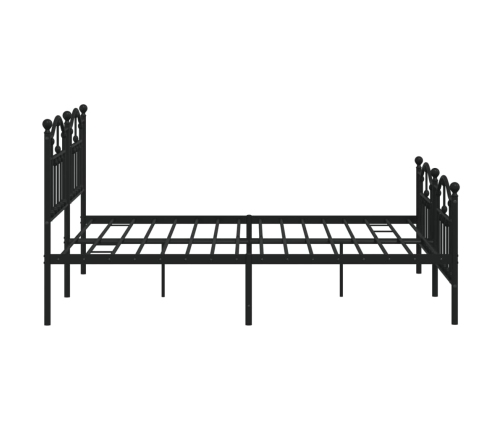 Estructura cama sin colchón con estribo metal negro 180x200 cm